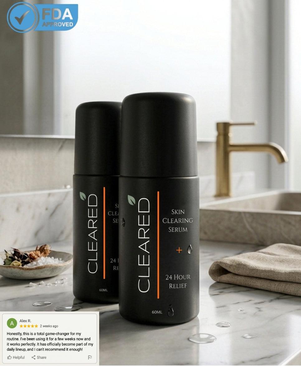 Cleared: Advanced Bump & Dark Spot Serum (Vitamin C & Tumeric Infused) (Black Edition) (2-Pack)